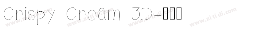 Crispy Cream 3D字体转换